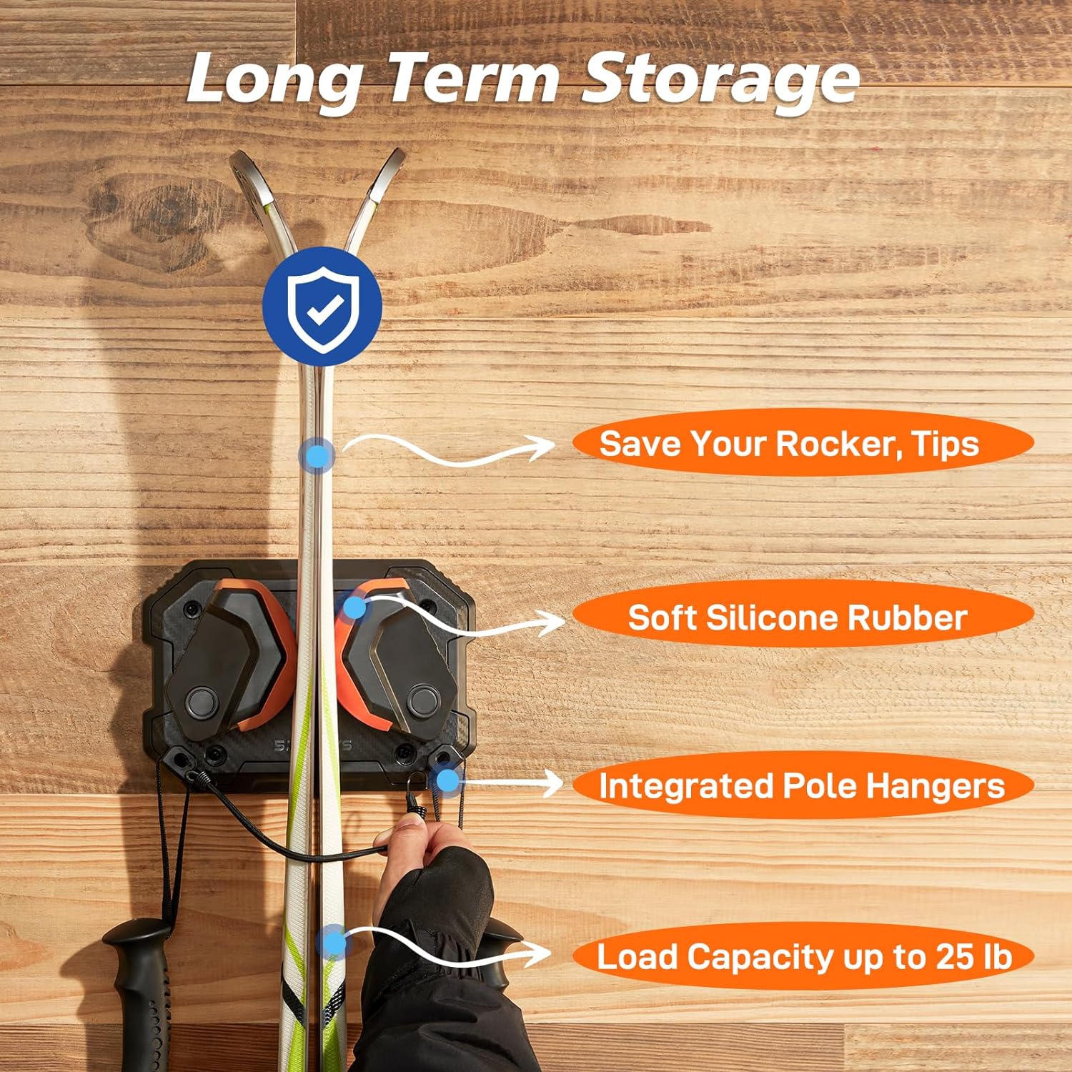 Ski Wall Mount Storage Rack R426224