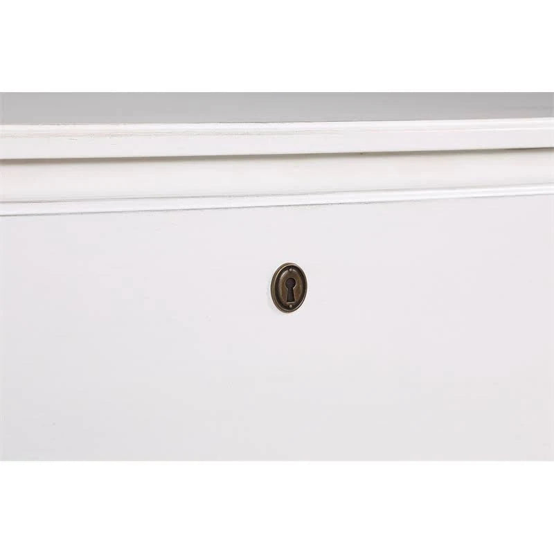 Antique White 3-Drawer Wood Dresser J15584