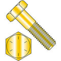 3/8-16 x 2x22 Hex Head Cap Screw - Steel - Zinc Yellow - Grade 8 - 100 Pack V582