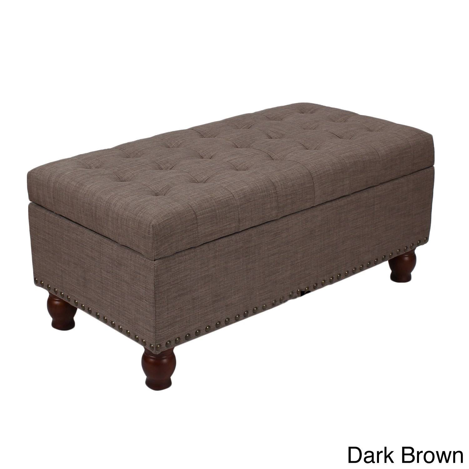 Lift Top Ottoman Storage Bench T1379