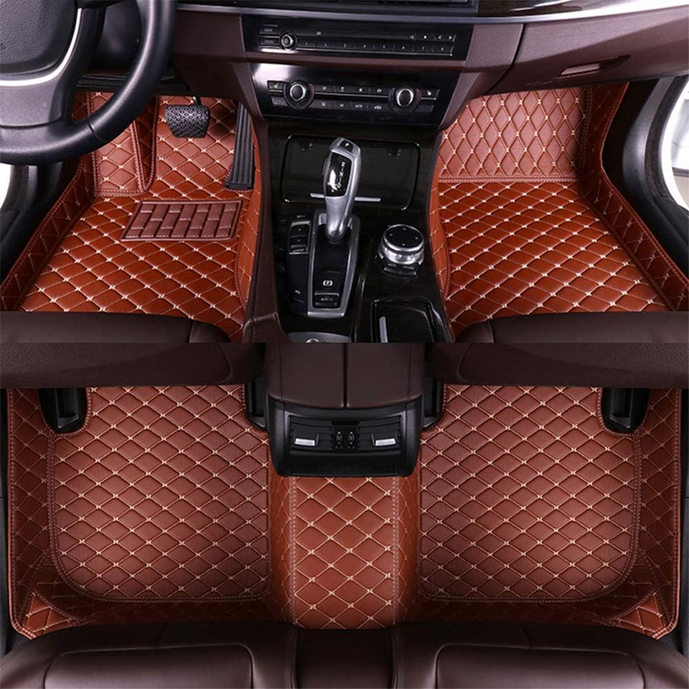 Black Full Surrounded XPE Leather Car Floor Mats O2175