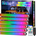 6PCS 216-LEDs Double-Row Neon Underbody LED Strips Kit with APP IP68 12V C78149