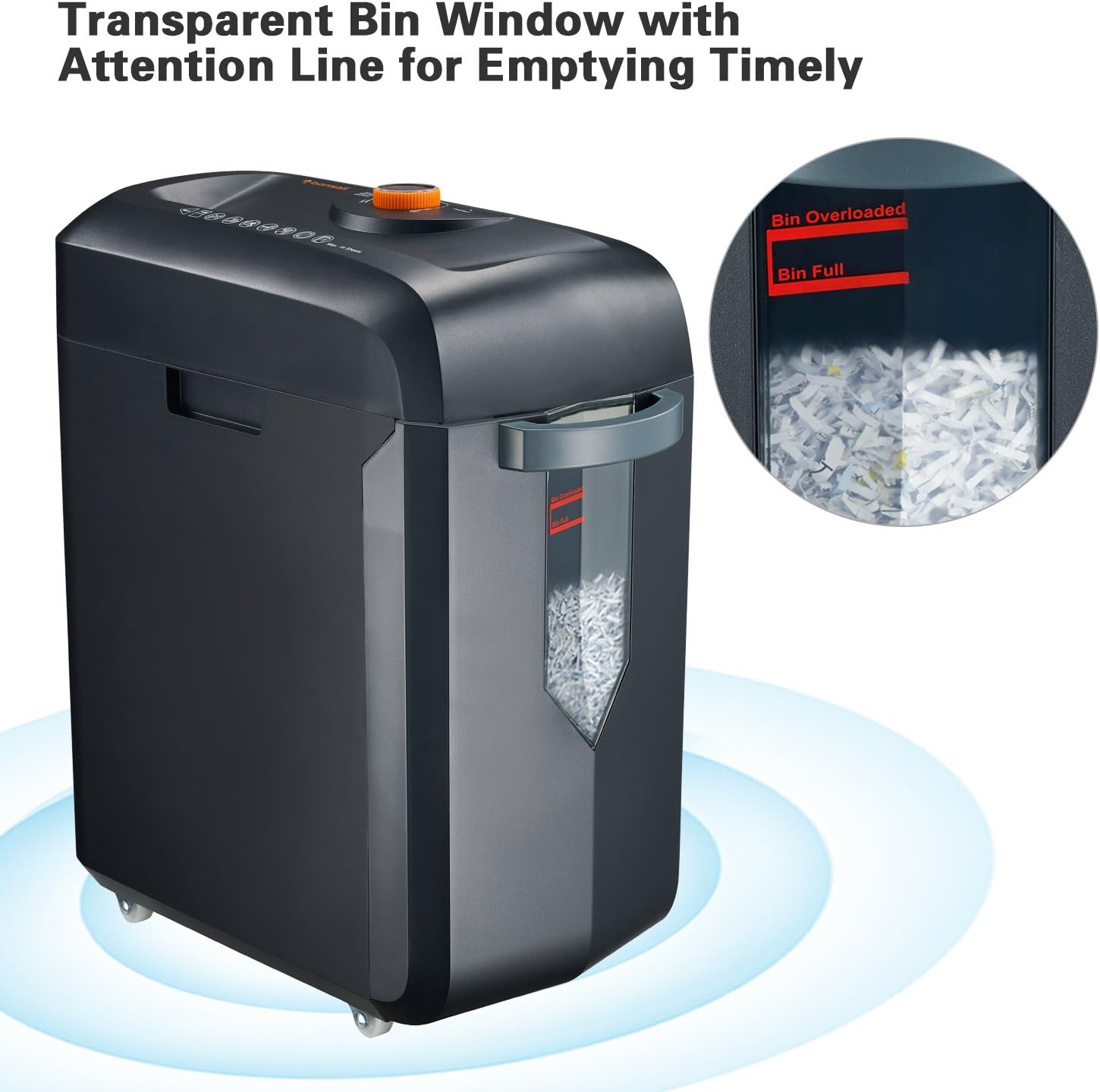 14-Sheet Cross-Cut Heavy Duty Paper and Credit Card Shredder with 5 Gallons Pullout Basket T640