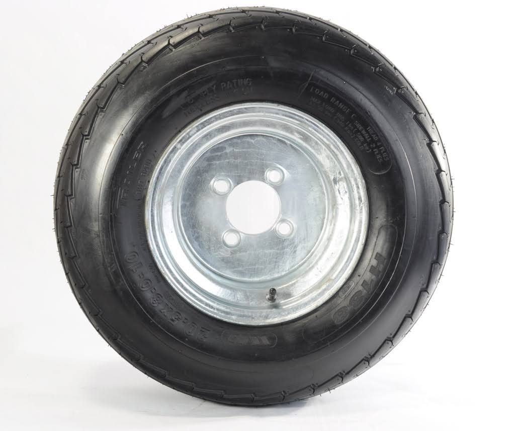 2-pk Trailer Tire & Rim 570-8 Load C 4 Lug Galvanized O6325