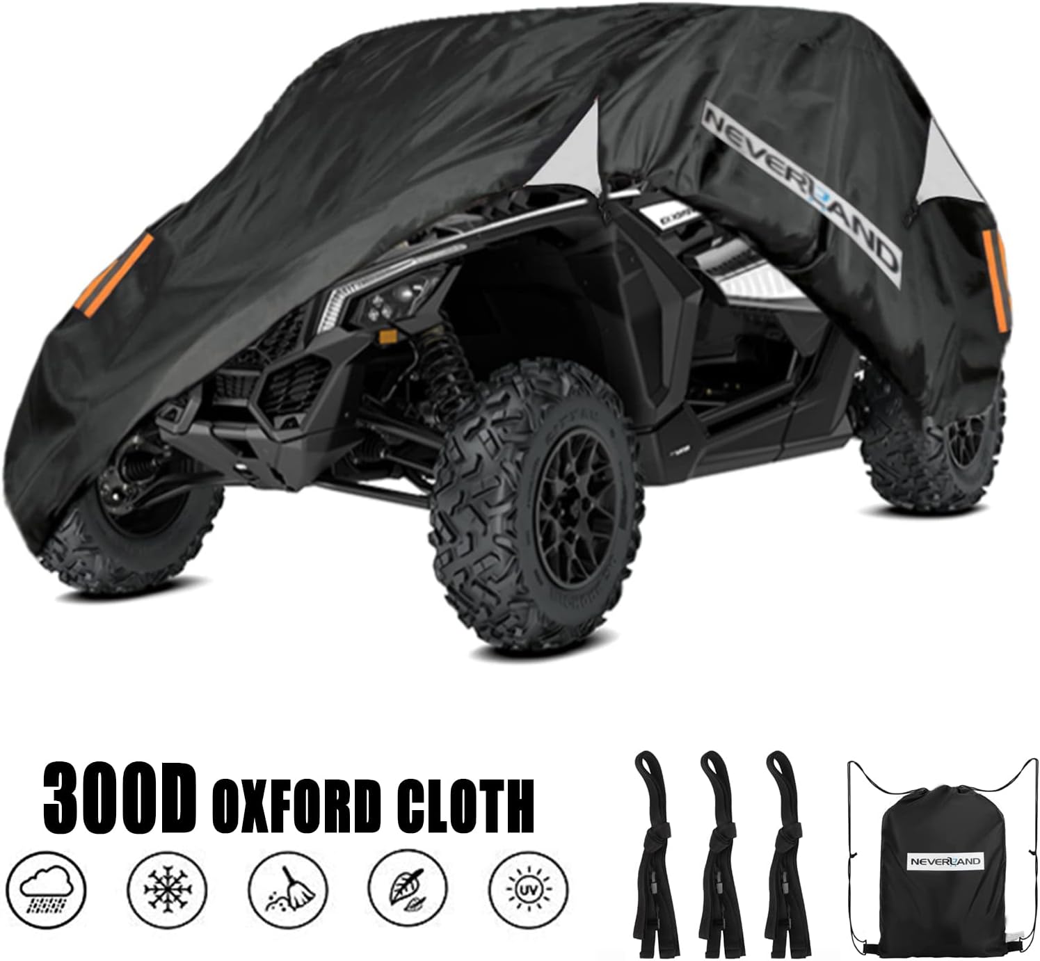 Heavy Duty Waterproof 300D Oxford Cloth UTV Cover A261