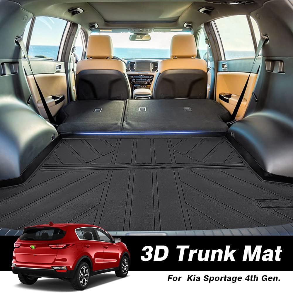 Car Cargo Mat for Kia Sportage 2017 2022 All Weather Custom Fit TPO Cargo Liner T51997