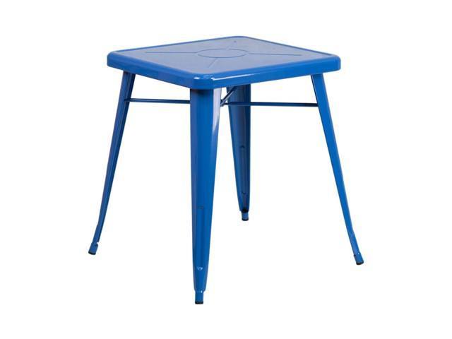 Blue Metal Indoor-Outdoor Table Set with 2 Chairs W768687