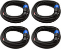 25-Feet Raw Wire to Speakon Speaker Cable, 16 Guage, Pack of 2 J601594