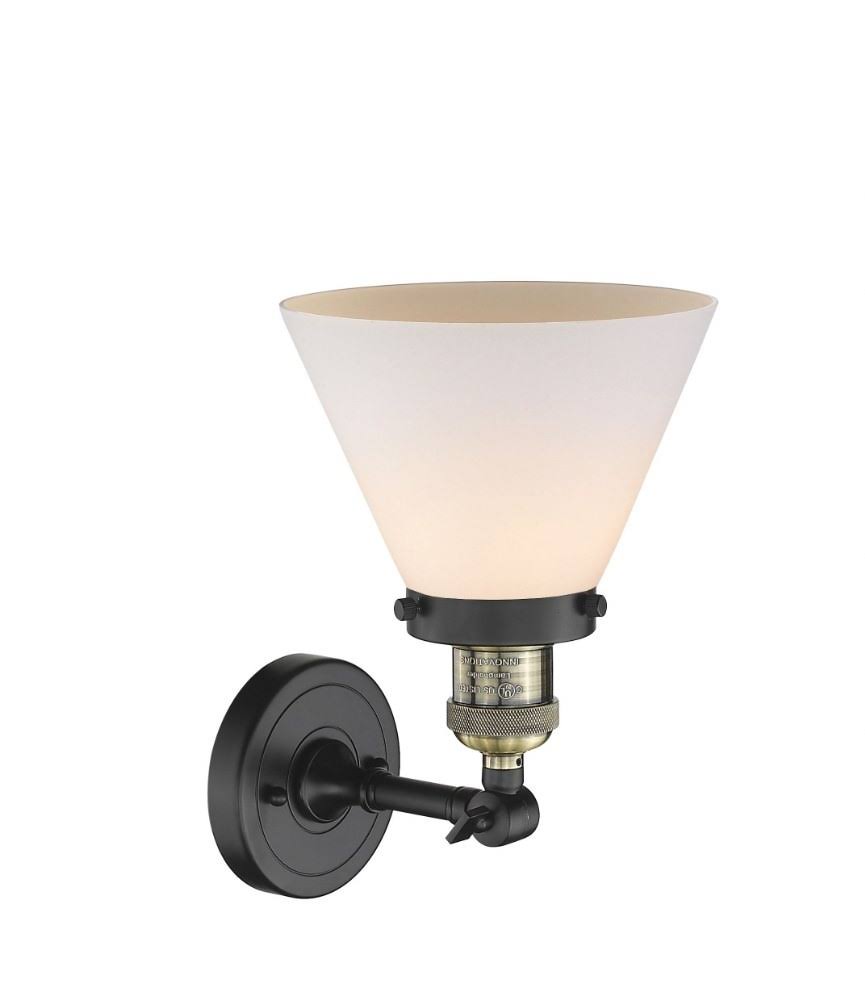 Large Cone 1 Light Sconce J652