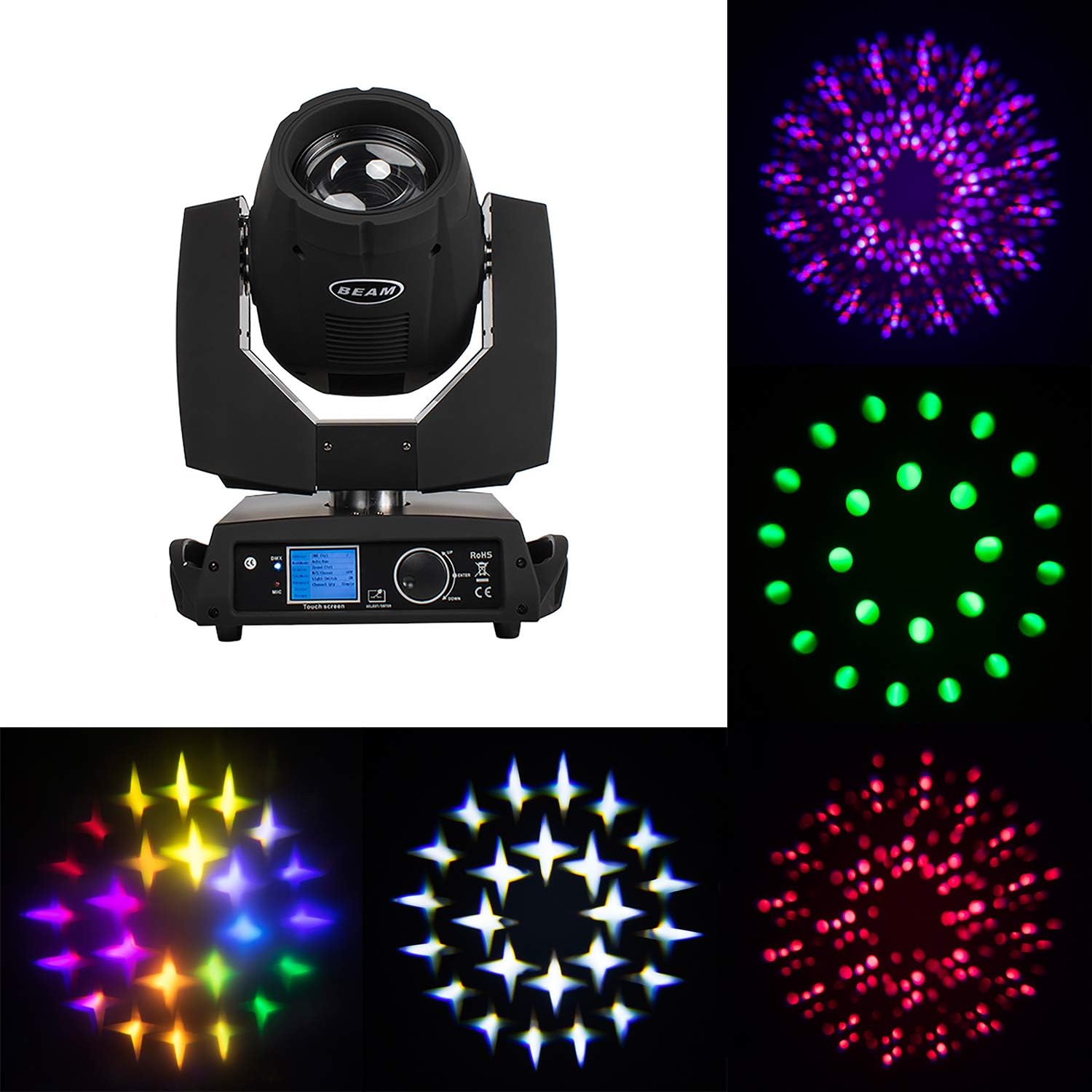 230W 7R Moving Head Stage Lighting DMX512 Q999050