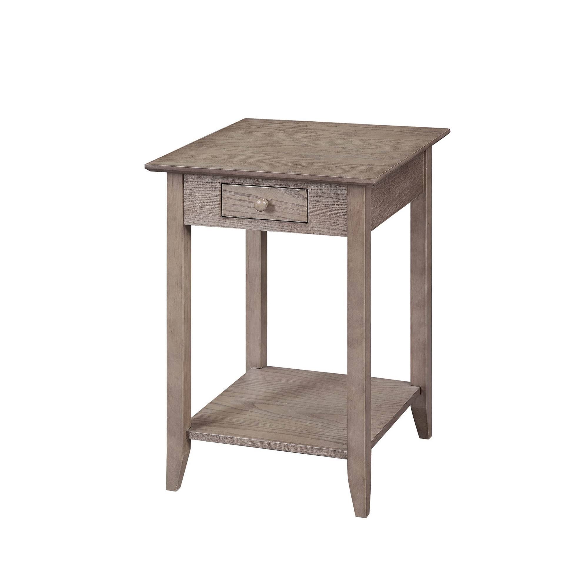 Driftwood End Table with Drawer/Shelf T3820
