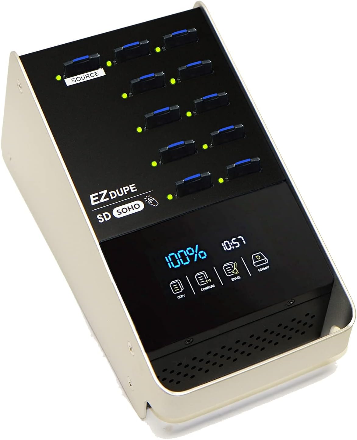 1 to 10 SD Duplicator with Touch Screen V2497