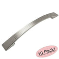 Satin Nickel Cabinet Hardware Arch Handle Pull 10 Pack Z31823
