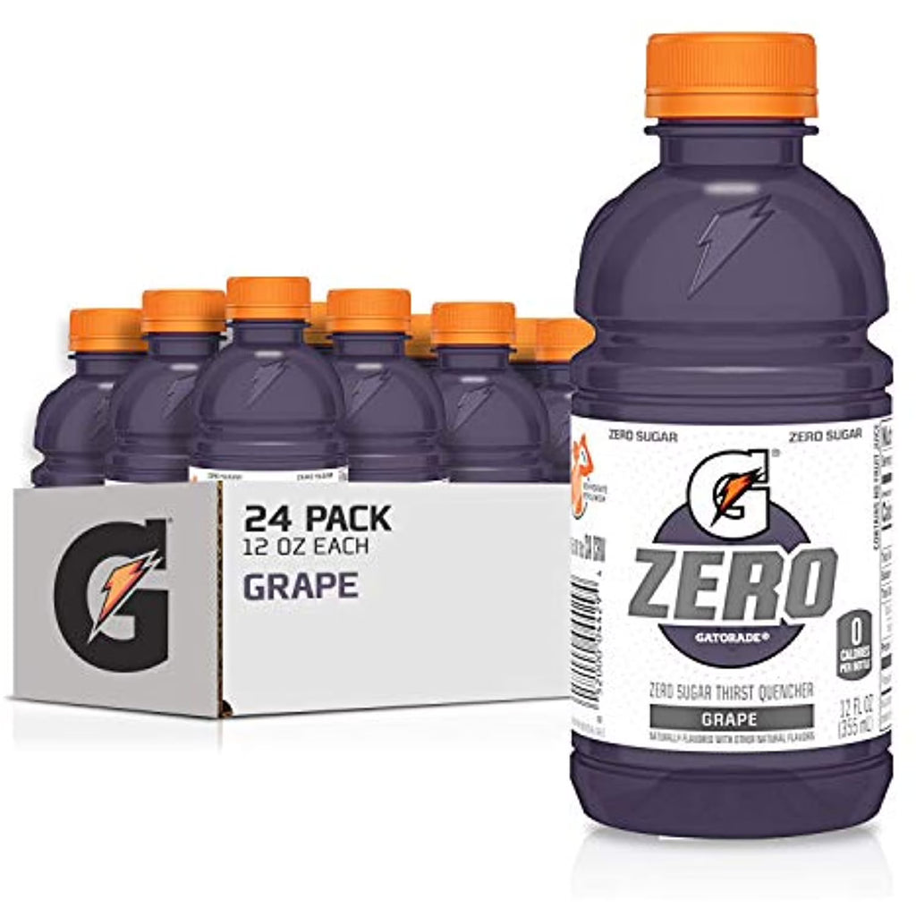 G Zero Thirst Quencher, Grape, 12 Ounce, 24 Count V3292