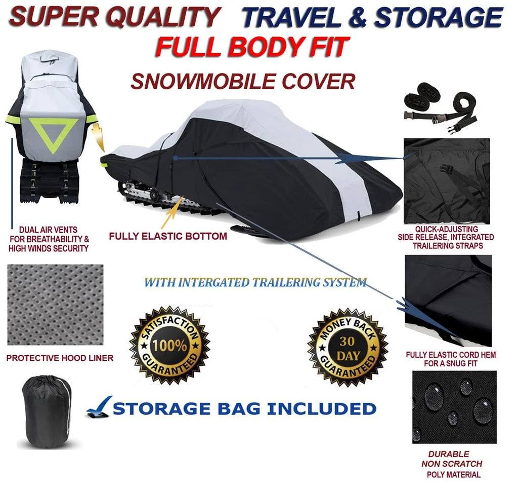 600 Denier Full Fit Snowmobile Travel and Storage Cover Z48544