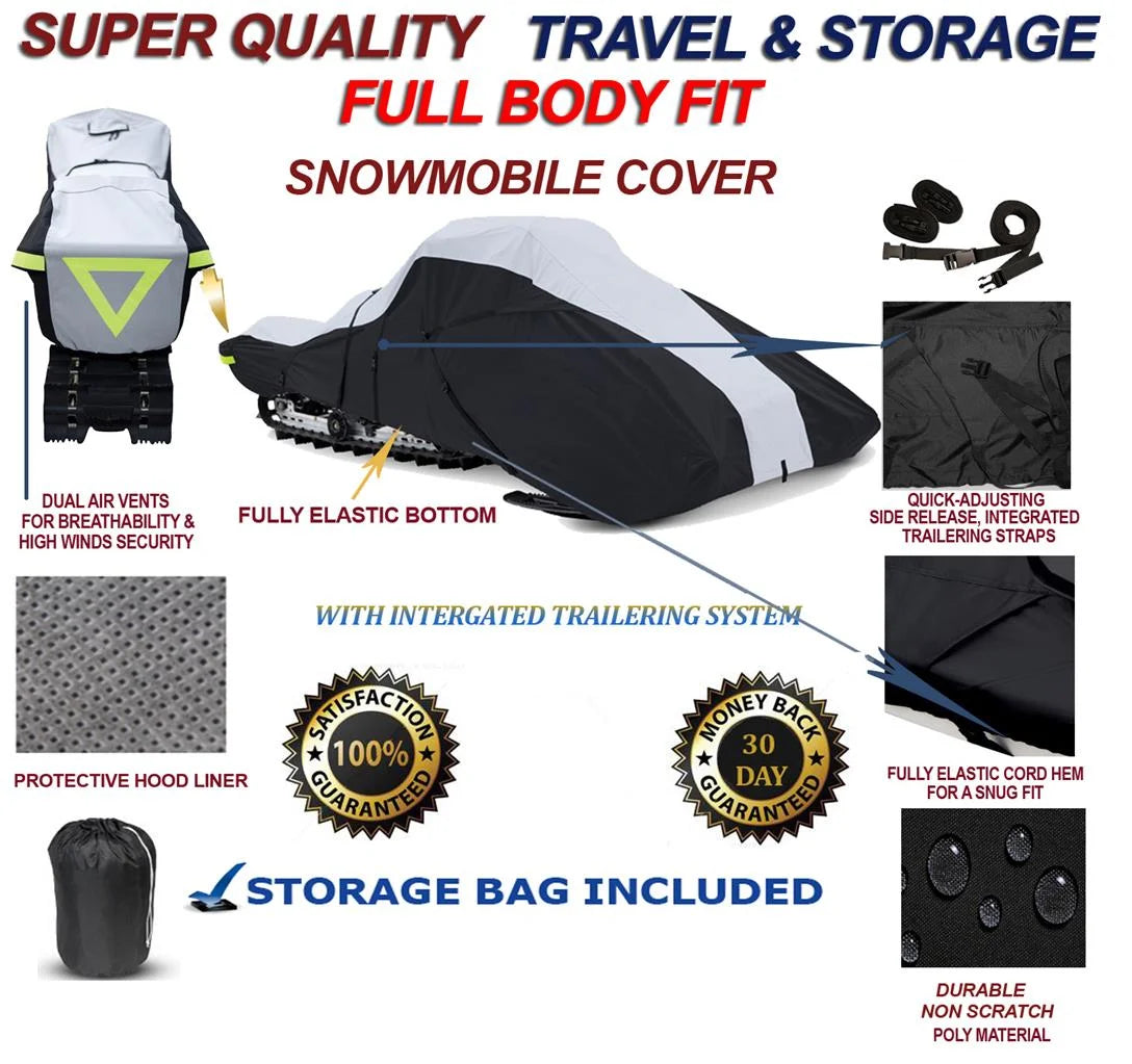 600 Denier Full Fit Snowmobile Travel and Storage Cover Z48544