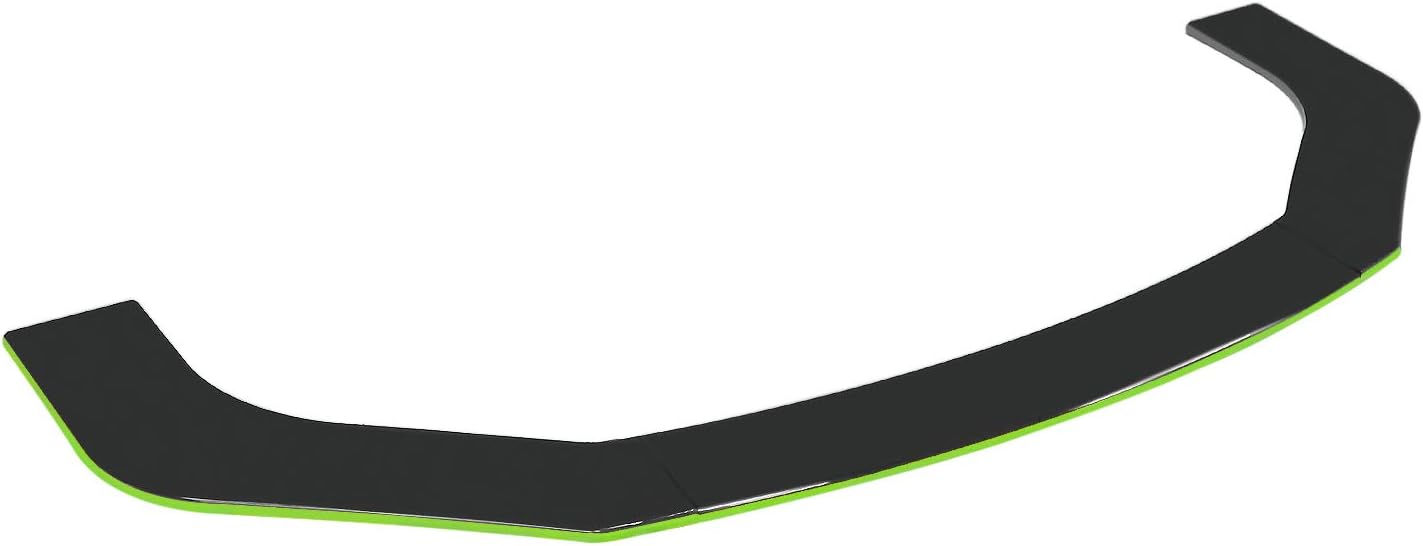 Black+Red Front Bumper Lip Splitters Winglets Canards H968869