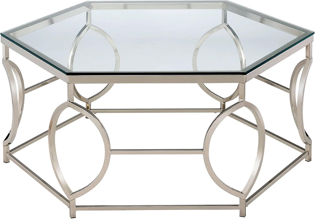 Chrome Geometric Coffee Table D66458