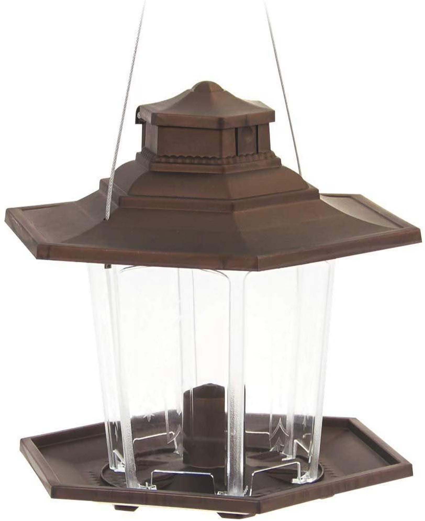 Brown Gazebo Wild Bird Feeder E901809