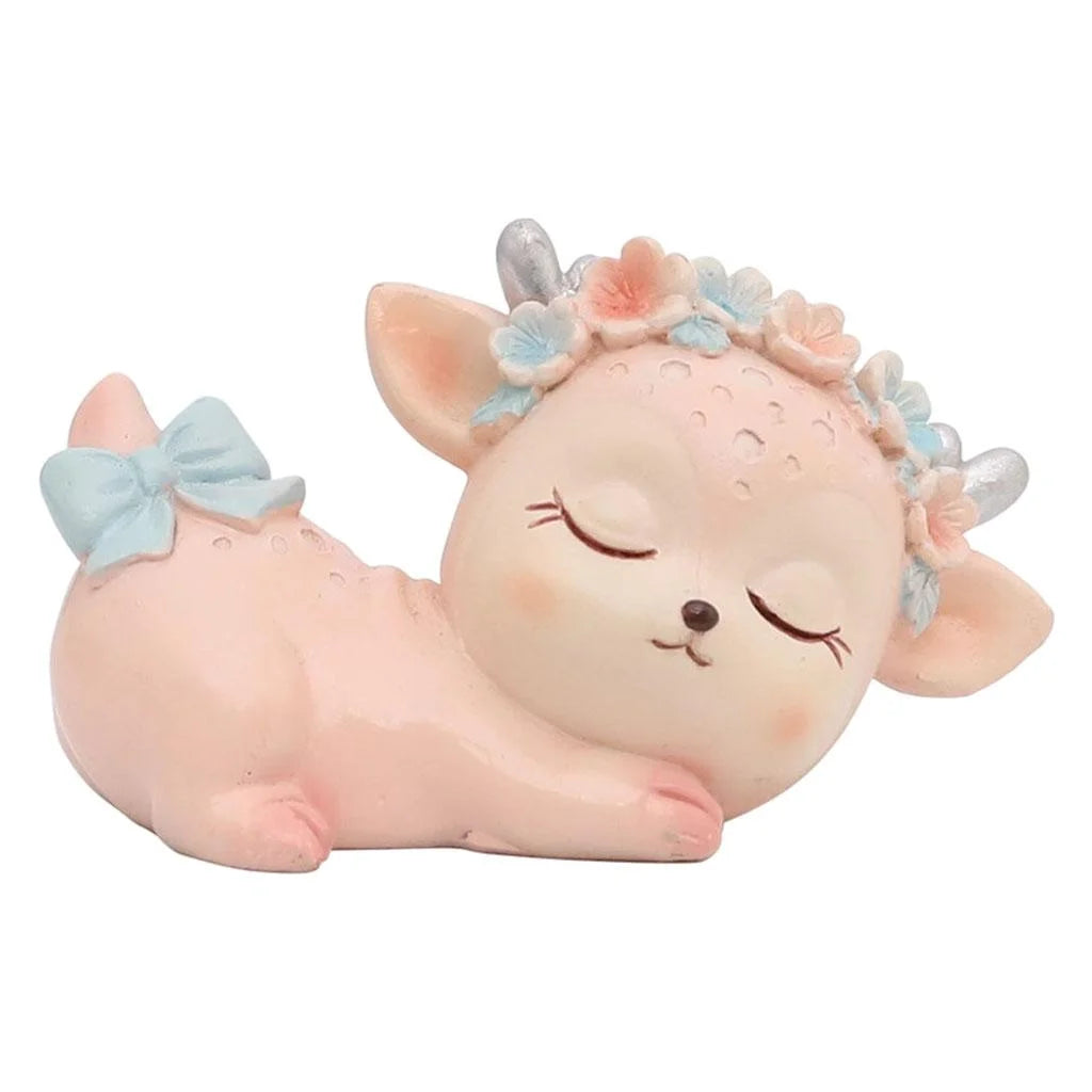 Resin Miniature Fawn Baby Deer Figurines X8280
