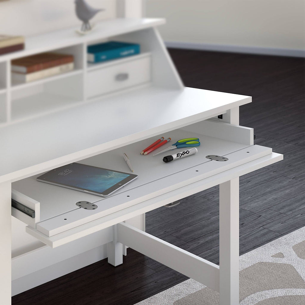54W Modern Gray Computer Desk and Chair Set Q78910