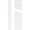 Flat Panel PVC Pilaster with Decorative Capital & Base (Pair) S2611