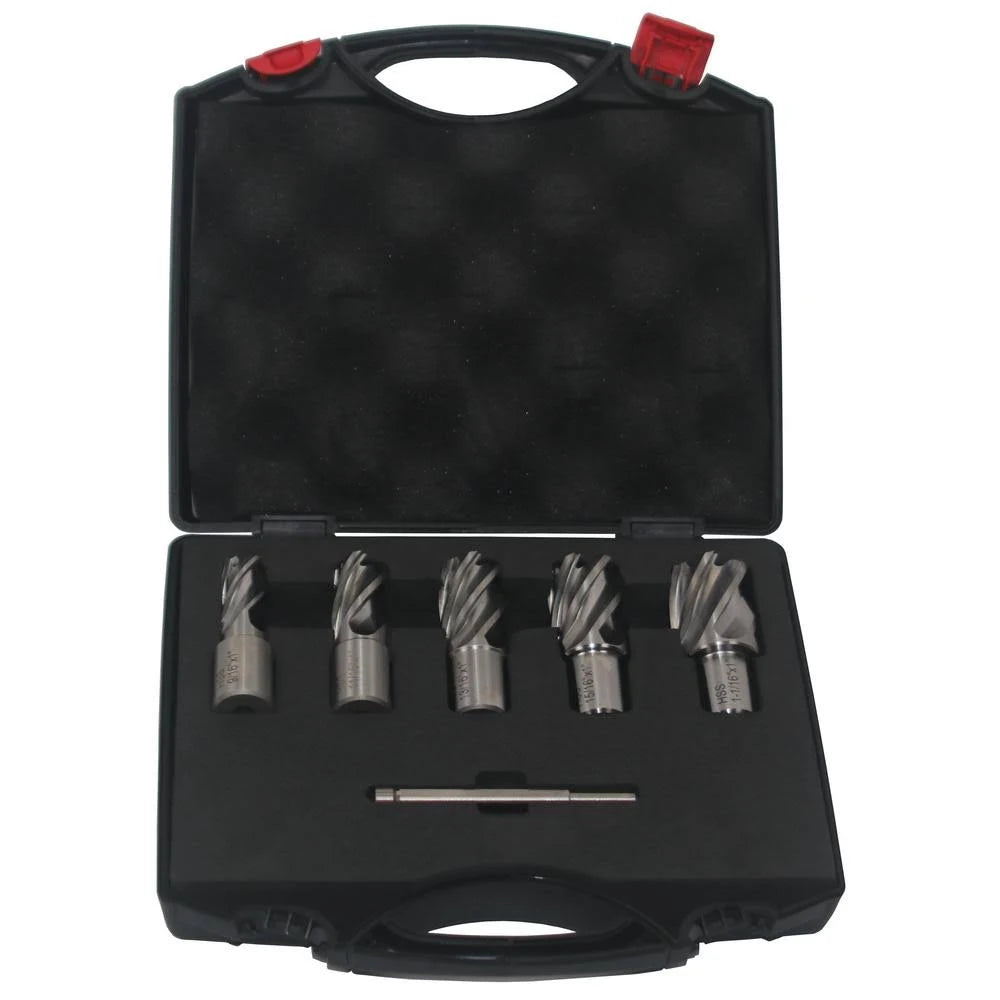 Annular Cutter Set, 5 Pieces, 1 inch Depth of Cut S1496