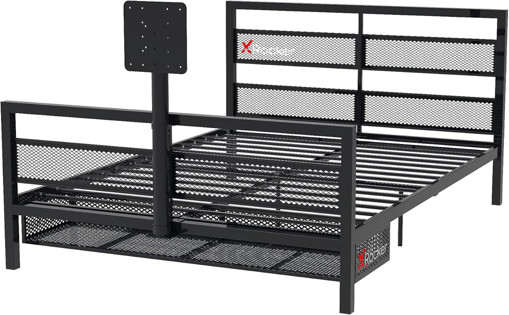 Black Basecamp Bed with TV Mount O5716