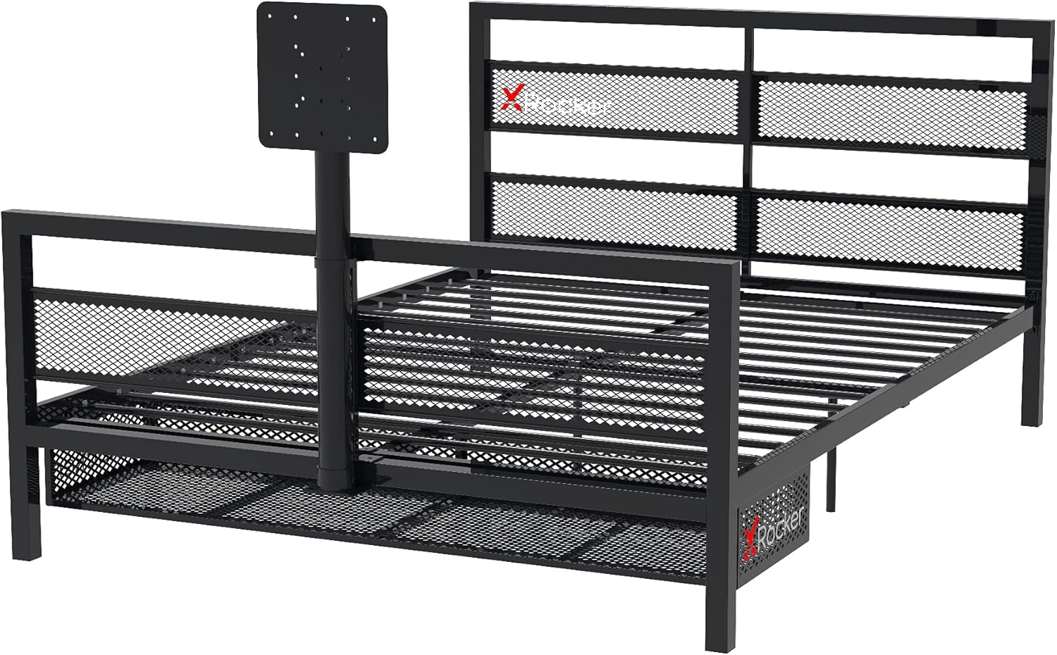 Black Basecamp Bed with TV Mount O5716