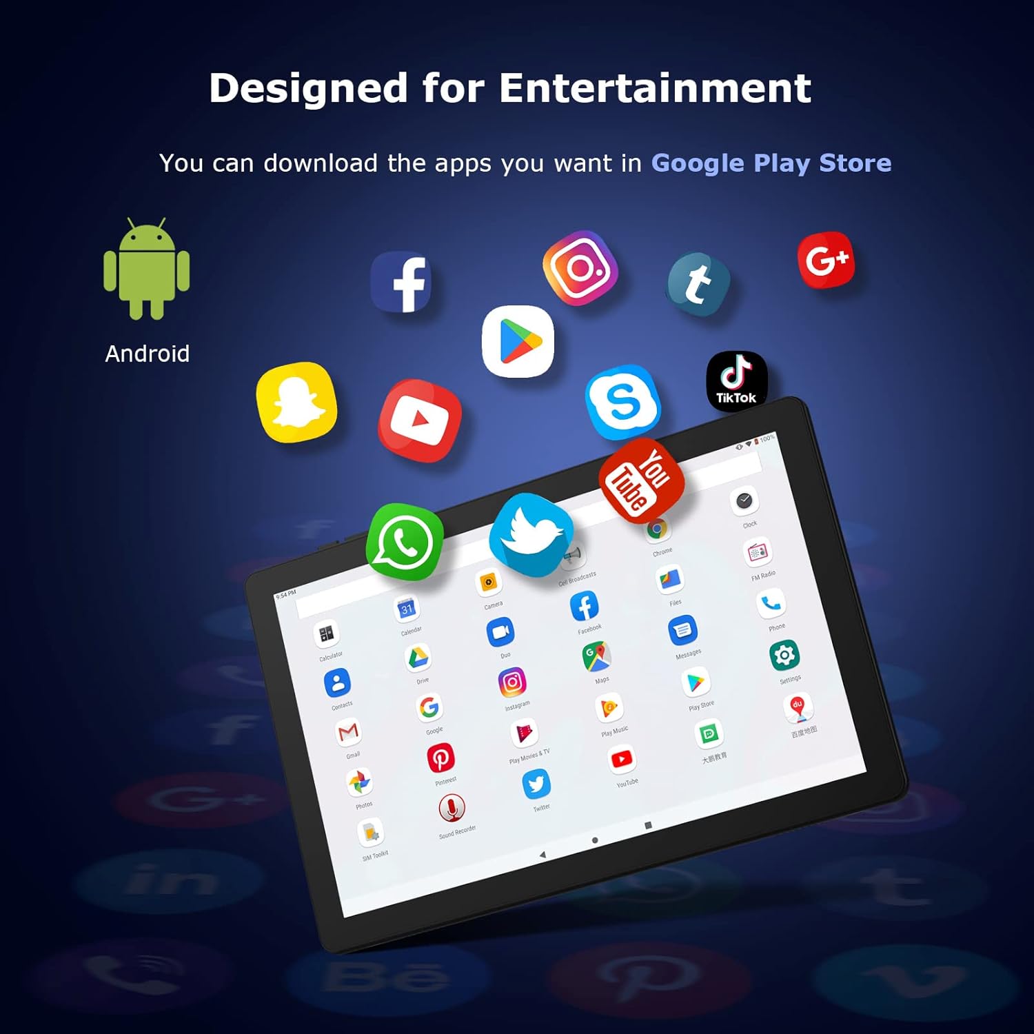 10.1 inch Android Tablet with 32GB ROM B80877
