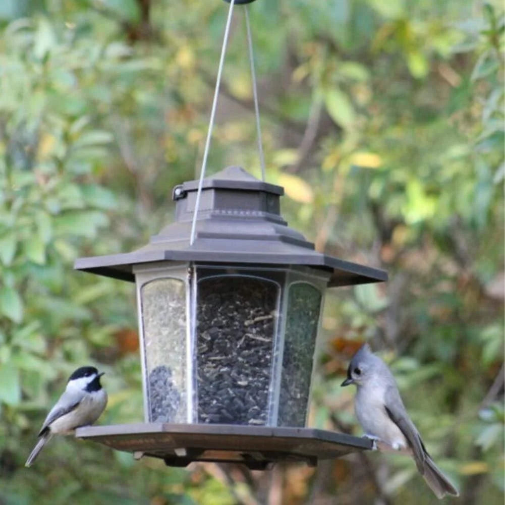 Brown Gazebo Wild Bird Feeder E901809